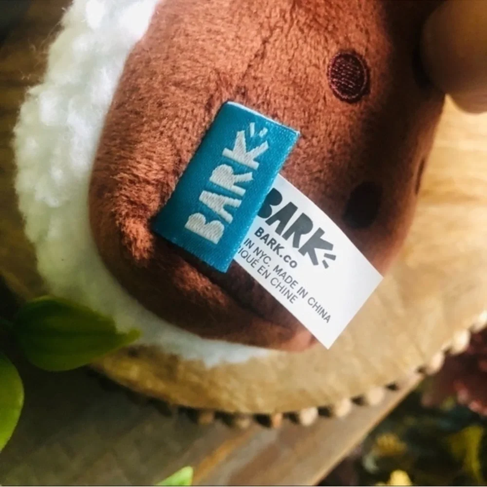 Bark Box Ice Cream Sandwich Plush Dog Toy Crinkle Squeaker NWT